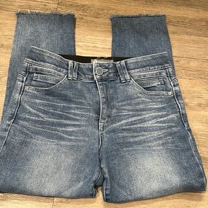 Democracy Ab Solution Jeans Size 10 Frayed straight leg